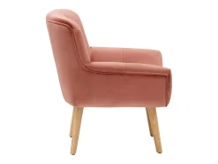 Sale Loft24 Sami | Poltrona em veludo rosa Vermelho