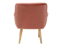 Sale Loft24 Sami | Poltrona em veludo rosa Vermelho