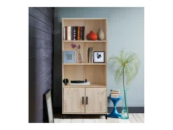 Biblioteca|Loft24 Santo | Estante Preto Branco