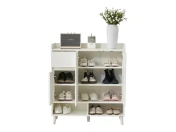 ModernLuxe Sapateira - 7 compartimentos e 1 gaveta - com prateleiras reguláveis ​​​​-^ Móvel De Arrumação|Sapateira