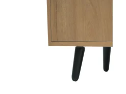 New ModernLuxe Sapateira - com banco e 3 portas - Natural Natural escuro