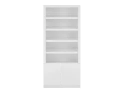 Móvel De Arrumação|Sapateira*Vente-unique Sapateira 5 nichos e 2 portas com LEDs MDF - DOLMINA Branco