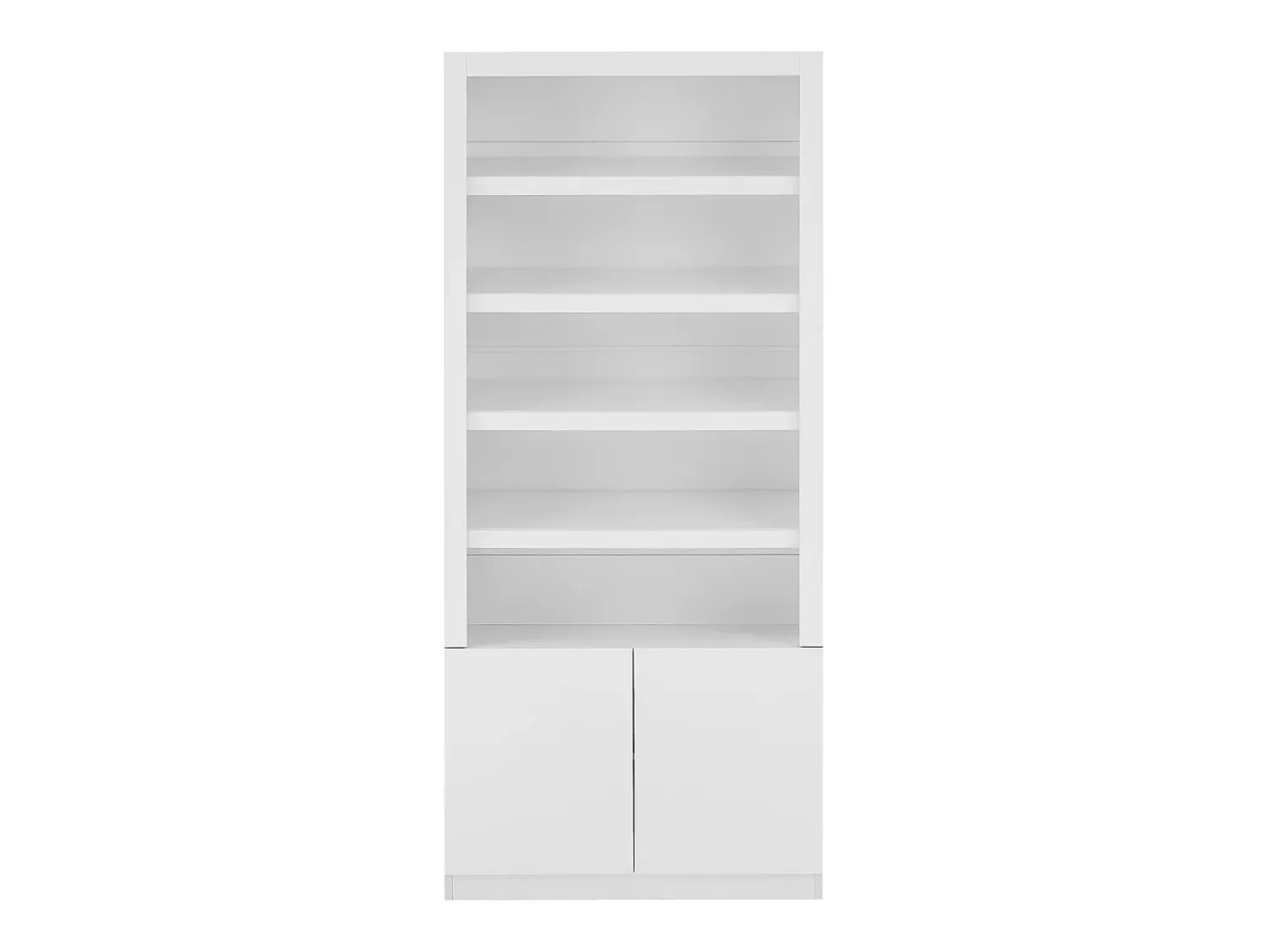 Móvel De Arrumação|Sapateira*Vente-unique Sapateira 5 nichos e 2 portas com LEDs MDF - DOLMINA Branco