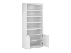 Móvel De Arrumação|Sapateira*Vente-unique Sapateira 5 nichos e 2 portas com LEDs MDF - DOLMINA Branco