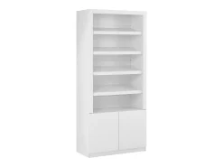 Móvel De Arrumação|Sapateira*Vente-unique Sapateira 5 nichos e 2 portas com LEDs MDF - DOLMINA Branco