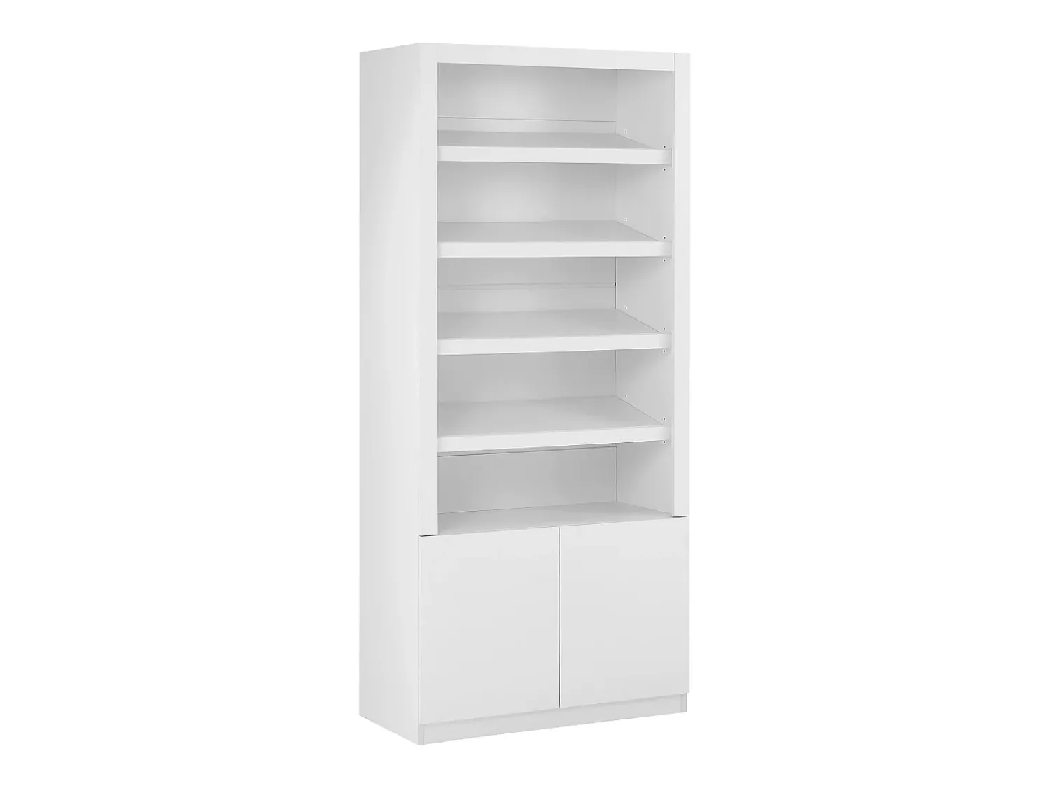 Móvel De Arrumação|Sapateira*Vente-unique Sapateira 5 nichos e 2 portas com LEDs MDF - DOLMINA Branco