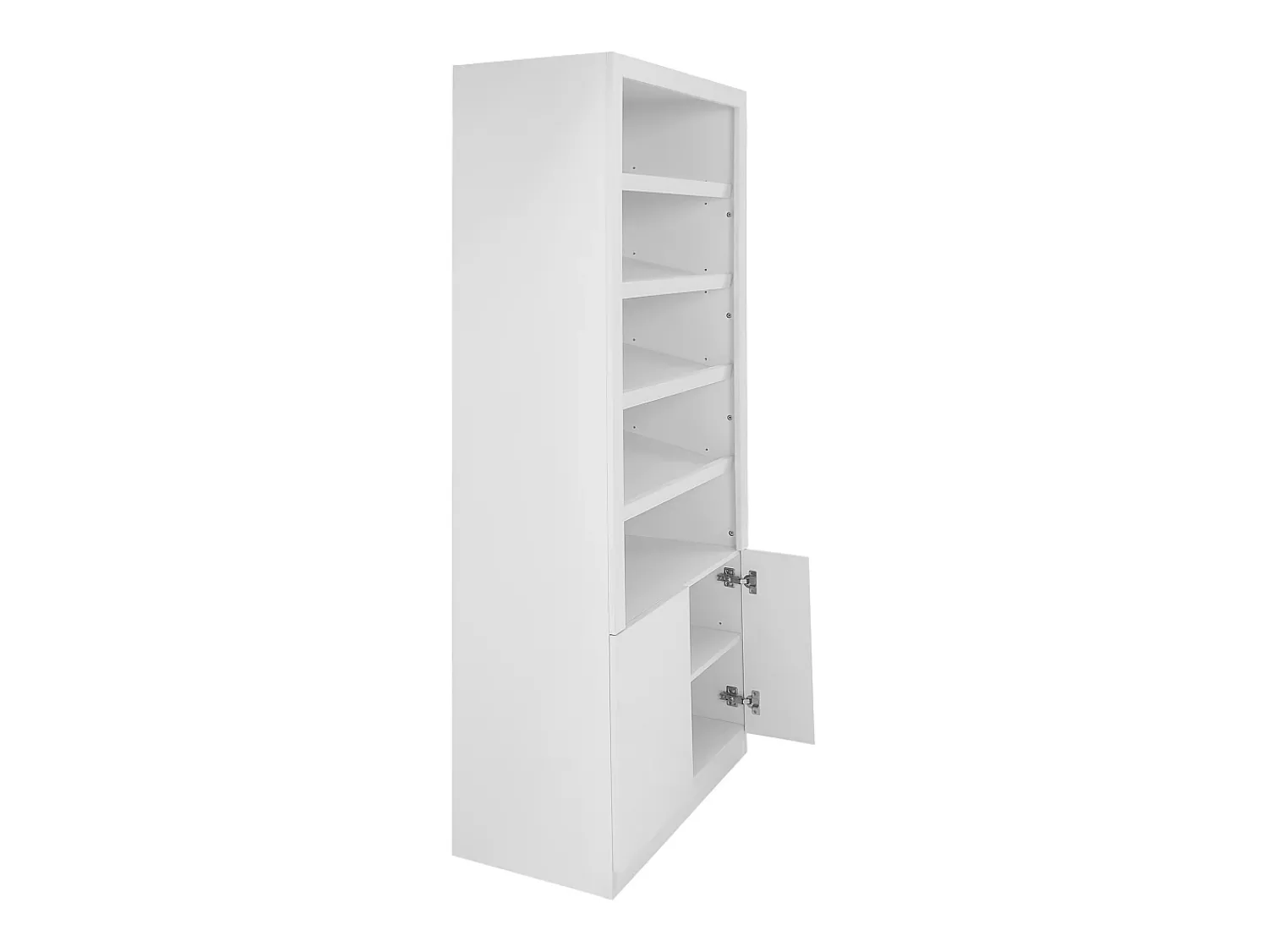 Móvel De Arrumação|Sapateira*Vente-unique Sapateira 5 nichos e 2 portas com LEDs MDF - DOLMINA Branco