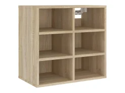 Online vidaxl Sapateira 2 pcs 52,5x30x50 cm Carvalho Sonoma Natural claro