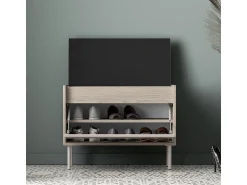 Petits-Meubles Sapateira 1 porta Alos caxemira e madeira 55cm^ Móvel De Arrumação|Sapateira
