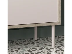 Móvel De Arrumação|Sapateira|Petits-Meubles Sapateira 1 porta Alos caxemira e madeira 55cm Bege