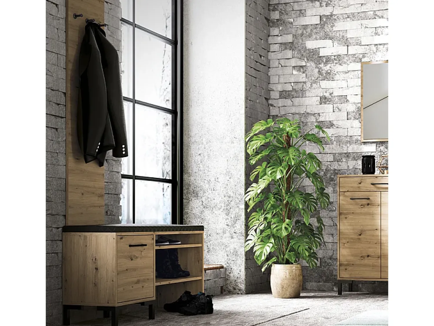 Móvel De Arrumação|Sapateira|Petits-Meubles Sapateira 1 porta Liora madeira 54cm Natural claro