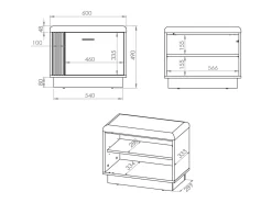 Petits-Meubles Sapateira 1 porta Nilo madeira 49cm^ Móvel De Arrumação|Sapateira
