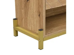 Móvel De Arrumação|Sapateira*Merax Sapateira 4 portas - 108,5 x 24 x 100 cm - para entrada e corredor - MDF - natural Natural claro