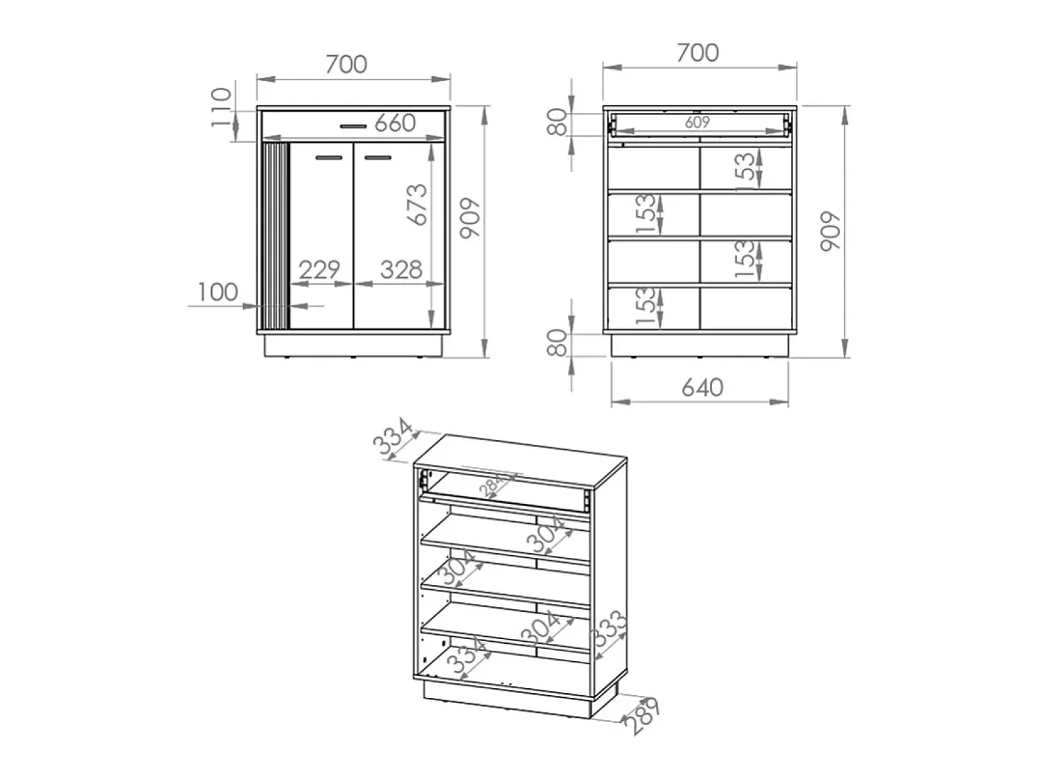 Móvel De Arrumação|Sapateira*Petits-Meubles Sapateira 2 portas 1 gaveta Nilo madeira 91cm Natural claro