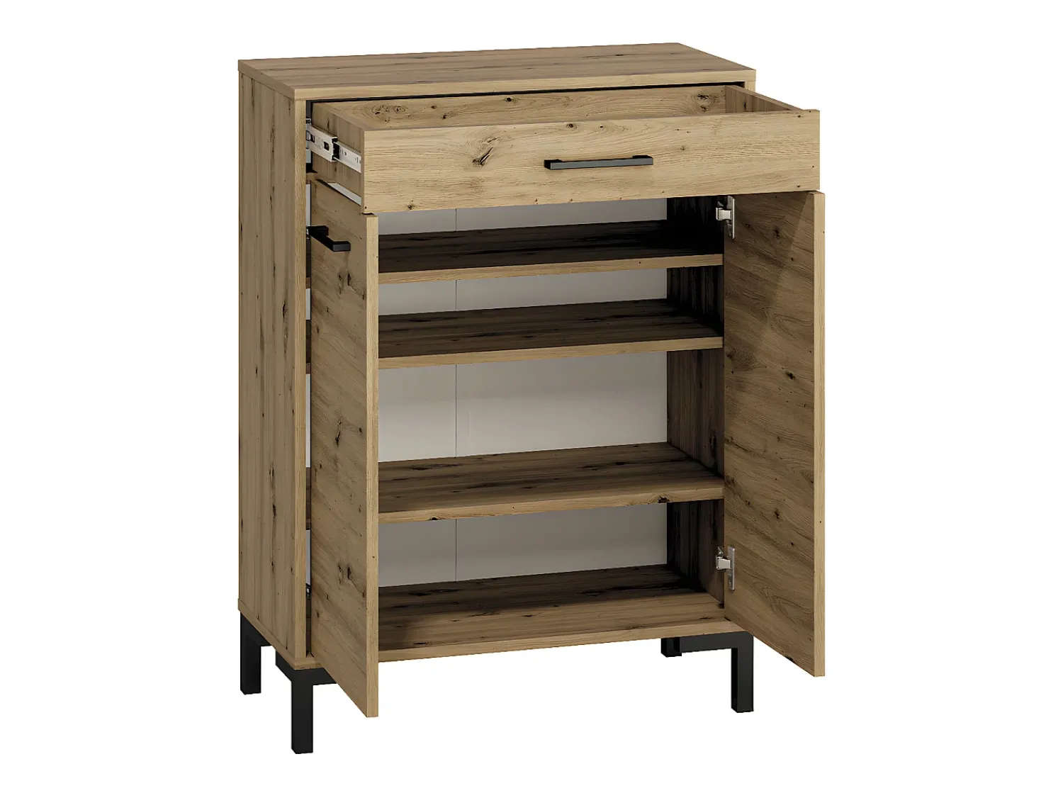 Móvel De Arrumação|Sapateira*Petits-Meubles Sapateira 2 portas 1 gaveta Liora madeira 94cm Natural claro