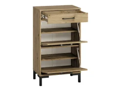 Online Petits-Meubles Sapateira 2 portas 1 gaveta Liora madeira 94cm Natural claro