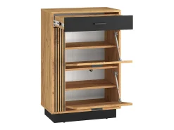 Móvel De Arrumação|Sapateira|Petits-Meubles Sapateira 2 portas 1 gaveta Nilo madeira 91cm Natural claro