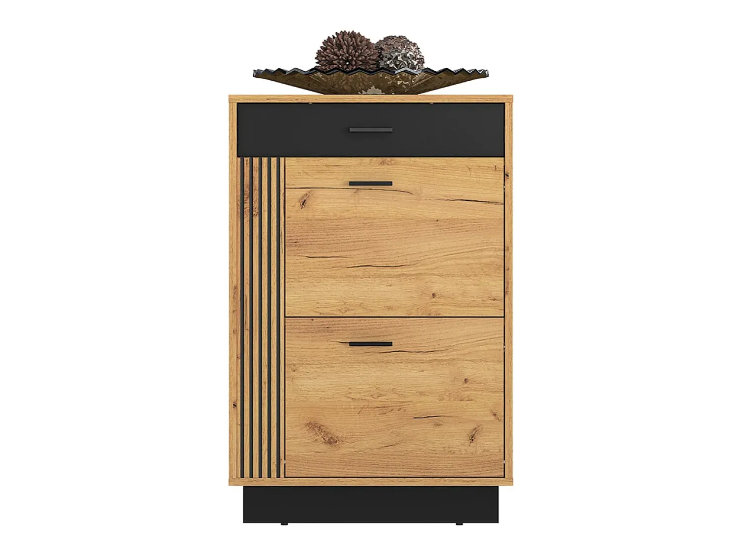 Móvel De Arrumação|Sapateira|Petits-Meubles Sapateira 2 portas 1 gaveta Nilo madeira 91cm Natural claro