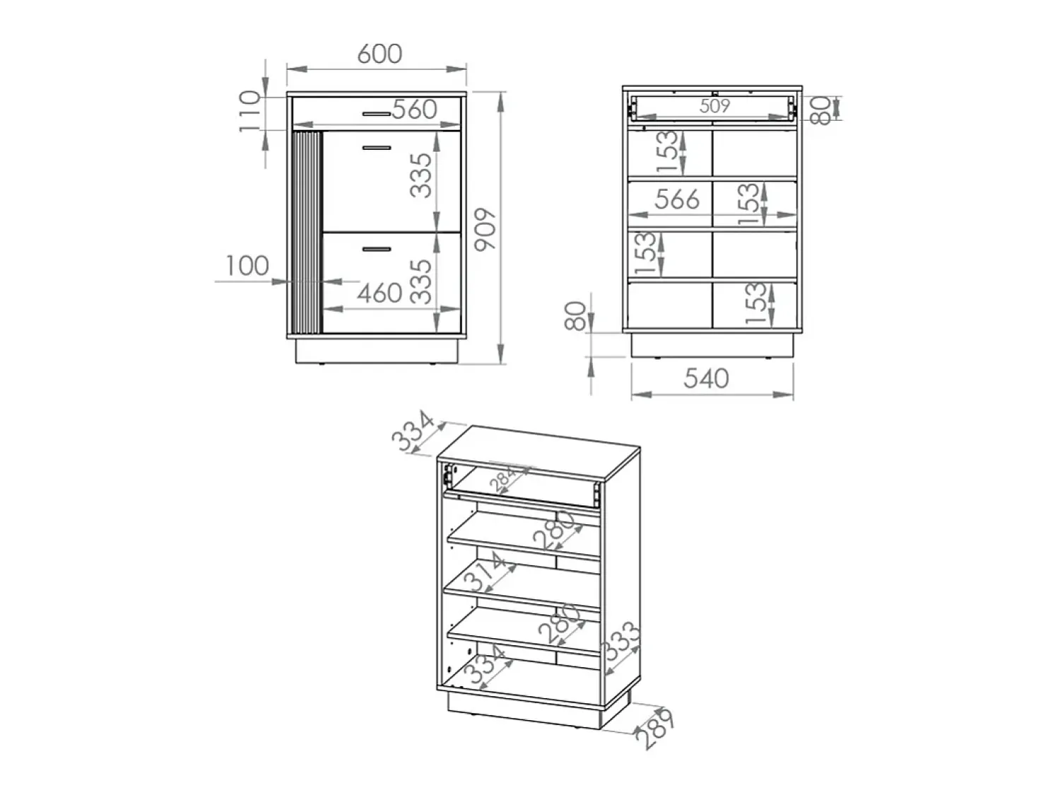 Móvel De Arrumação|Sapateira|Petits-Meubles Sapateira 2 portas 1 gaveta Nilo madeira 91cm Natural claro