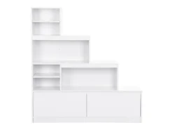 Vente-unique Sapateira 2 portas e 6 nichos com LEDs em MDF - LOVILA^ Móvel De Arrumação|Sapateira