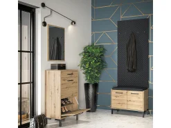 Móvel De Arrumação|Sapateira*Petits-Meubles Sapateira 2 portas Liora madeira 54cm Natural claro