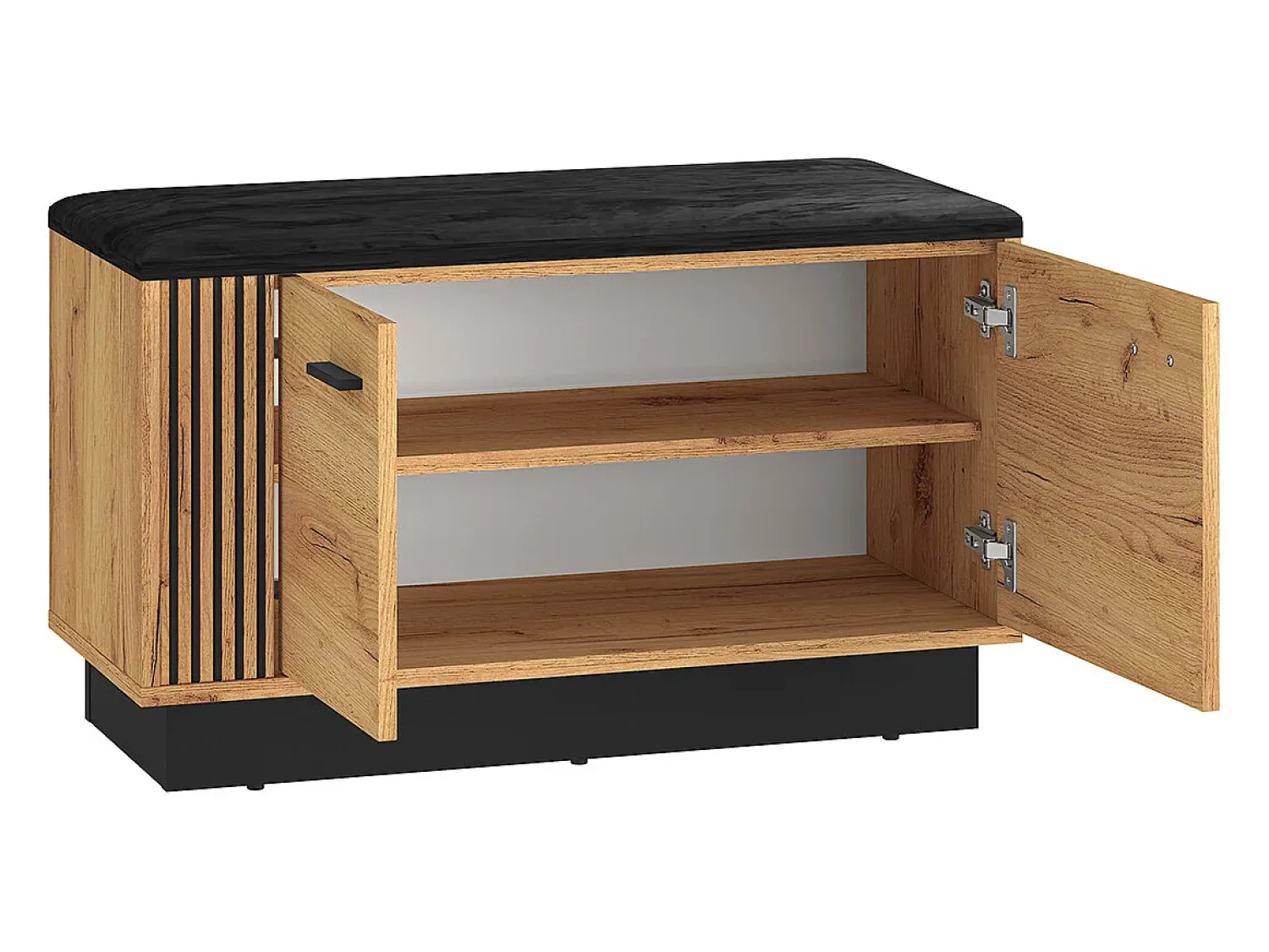 Discount Petits-Meubles Sapateira 2 portas Nilo madeira 49cm Natural claro