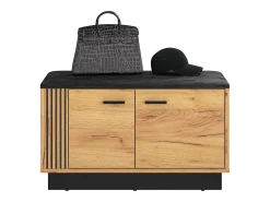 Discount Petits-Meubles Sapateira 2 portas Nilo madeira 49cm Natural claro