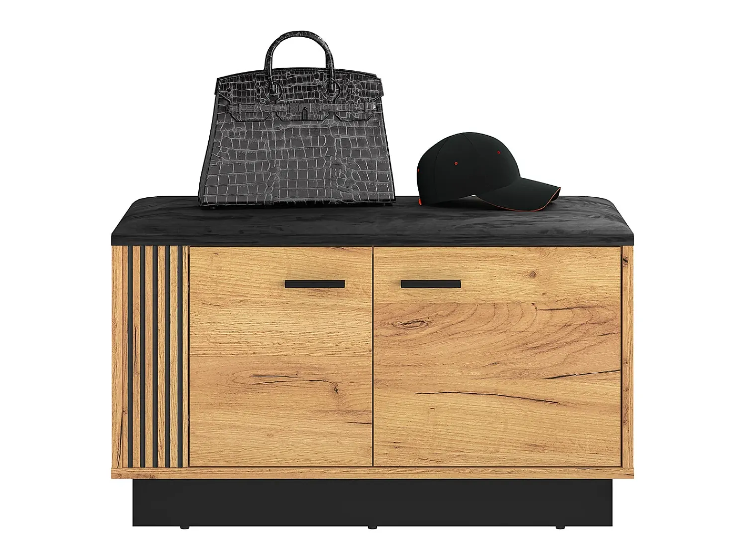 Discount Petits-Meubles Sapateira 2 portas Nilo madeira 49cm Natural claro