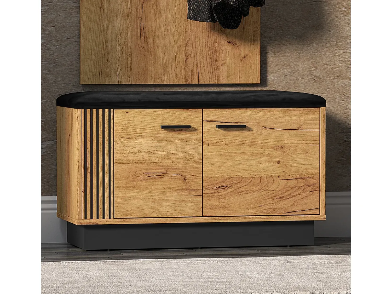 Discount Petits-Meubles Sapateira 2 portas Nilo madeira 49cm Natural claro