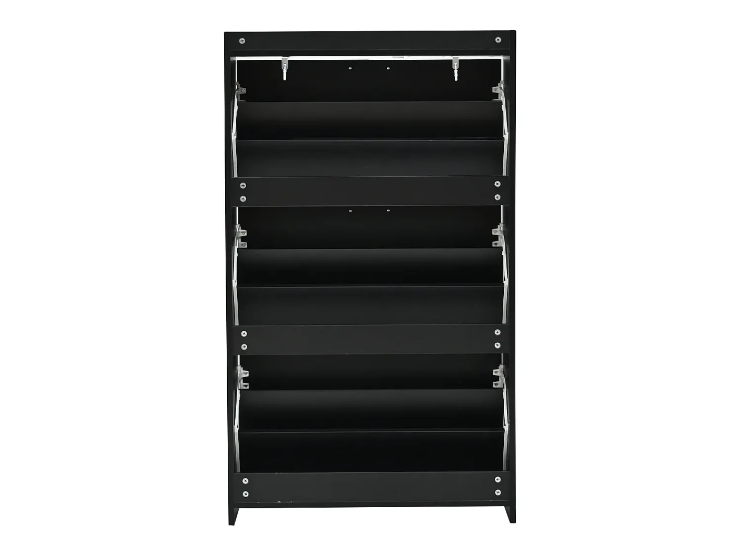 Móvel De Arrumação|Sapateira|Hauss Spole Sapateira 70 x 24 x 120 cm com 6 compartimentos - Preta Preto