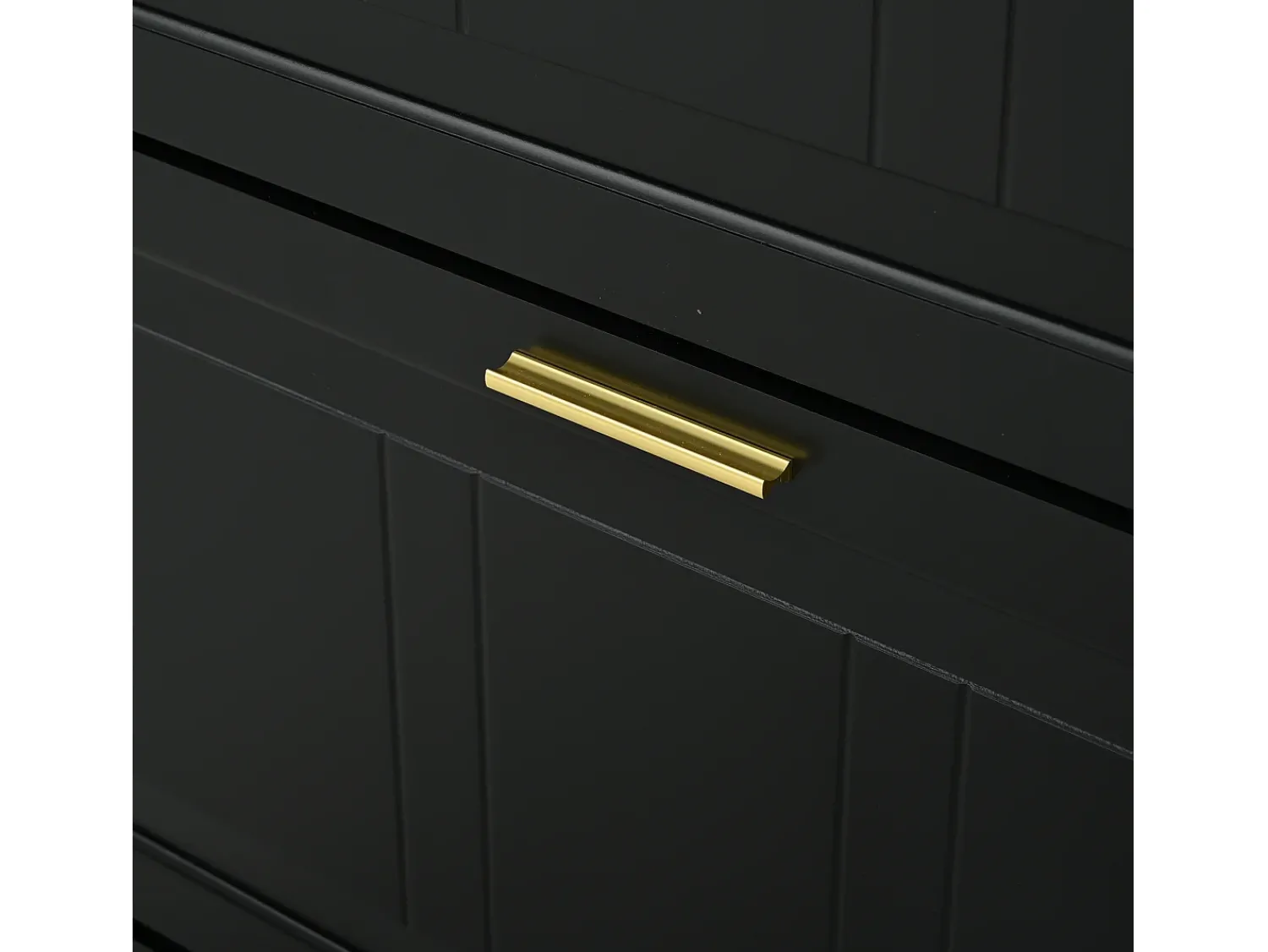 Móvel De Arrumação|Sapateira|Hauss Spole Sapateira 70 x 24 x 120 cm com 6 compartimentos - Preta Preto