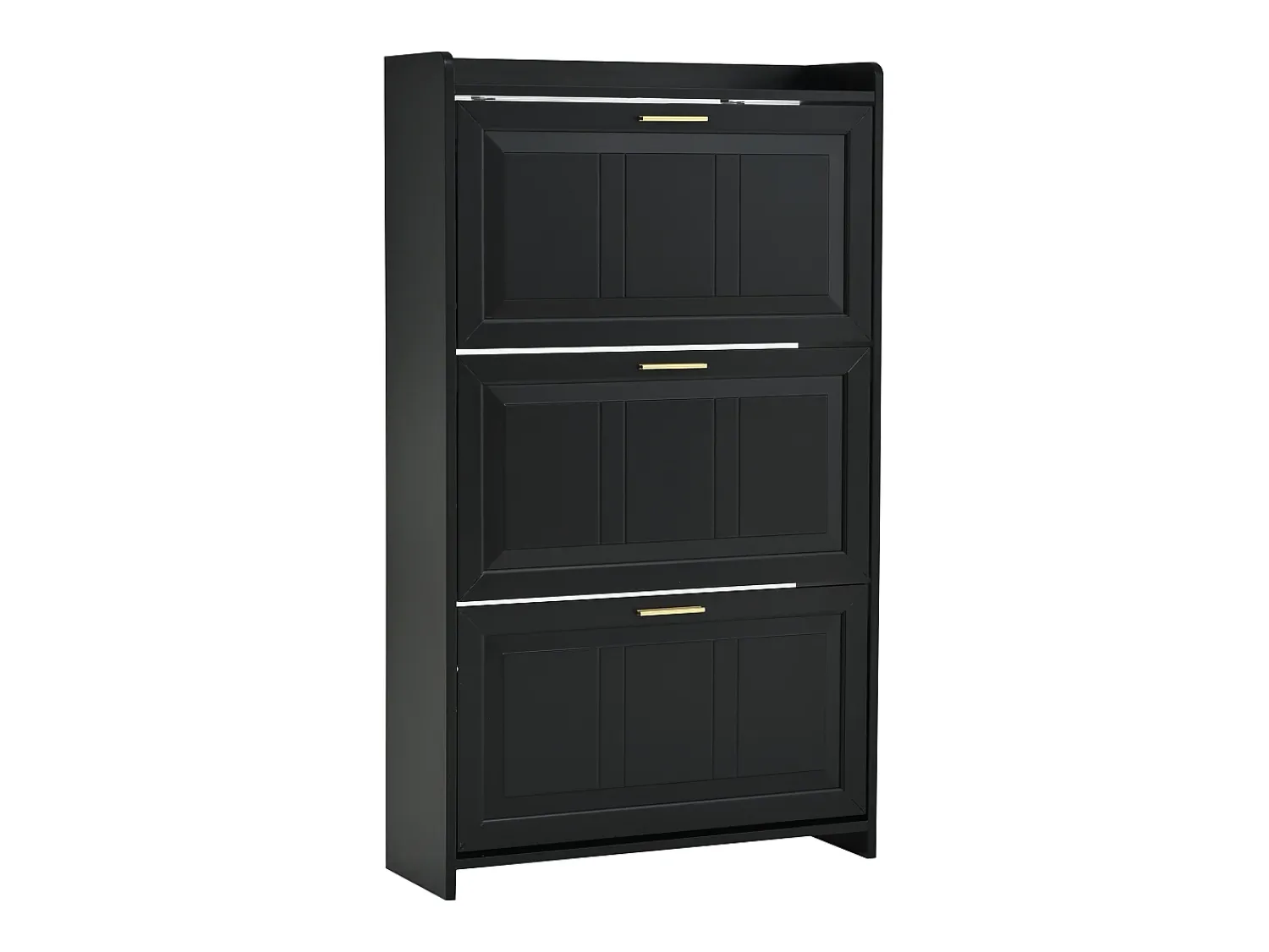 Móvel De Arrumação|Sapateira|Hauss Spole Sapateira 70 x 24 x 120 cm com 6 compartimentos - Preta Preto