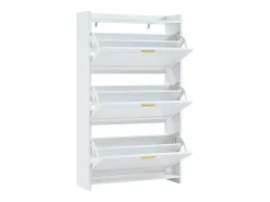 Outlet Hauss Spole Sapateira 70 x 24 x 120 cm com 6 compartimentos - Branca Branco