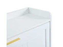 Outlet Hauss Spole Sapateira 70 x 24 x 120 cm com 6 compartimentos - Branca Branco