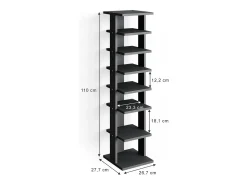 Vicco Sapateira antracite 26.7x27.7x110 sara^ Móvel De Arrumação|Sapateira