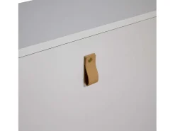 Móvel De Arrumação|Sapateira| Sapateira branca Anzio com 3 portas dobráveis, melamina, 129x80x24 cm Branco