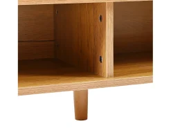 Hauss Spole Sapateira branca e madeira com 3 portas e 1 gaveta, prateleiras reguláveis 90x35x99cm^ Móvel De Arrumação|Sapateira