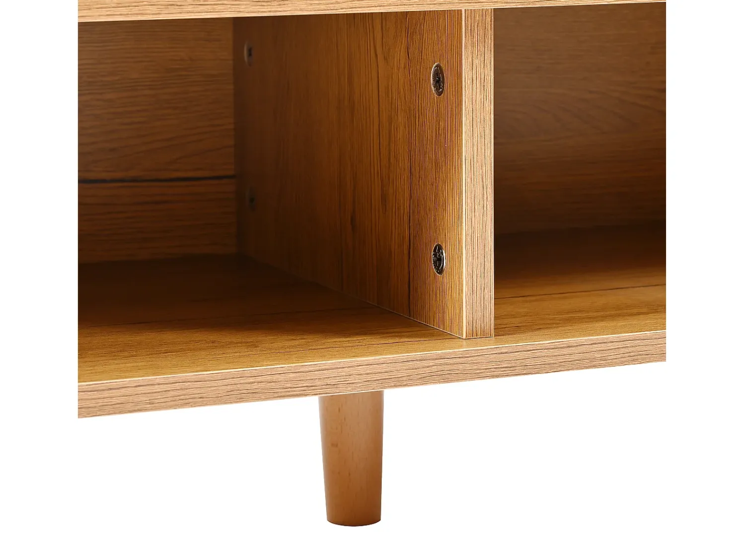 Hauss Spole Sapateira branca e madeira com 3 portas e 1 gaveta, prateleiras reguláveis 90x35x99cm^ Móvel De Arrumação|Sapateira