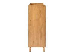 Hauss Spole Sapateira branca e madeira com 3 portas e 1 gaveta, prateleiras reguláveis 90x35x99cm^ Móvel De Arrumação|Sapateira