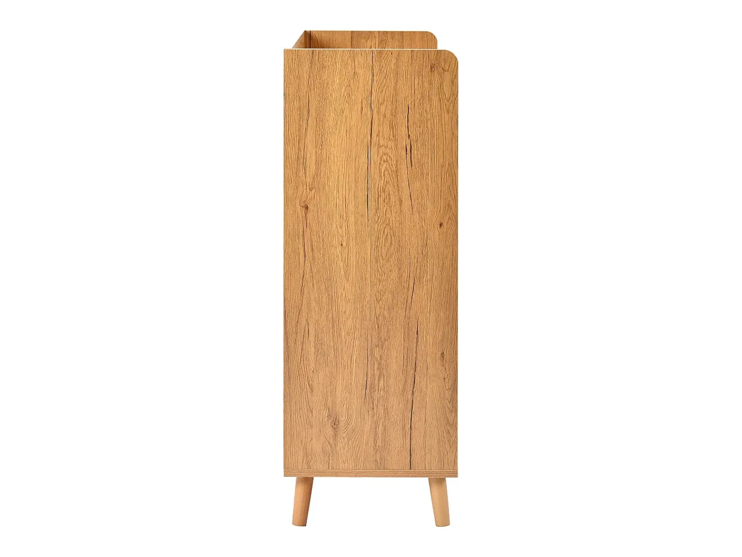 Hauss Spole Sapateira branca e madeira com 3 portas e 1 gaveta, prateleiras reguláveis 90x35x99cm^ Móvel De Arrumação|Sapateira