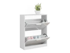 Móvel De Arrumação|Sapateira|Vicco Sapateira alto brilho 59x22x72.5 gizmo Branco
