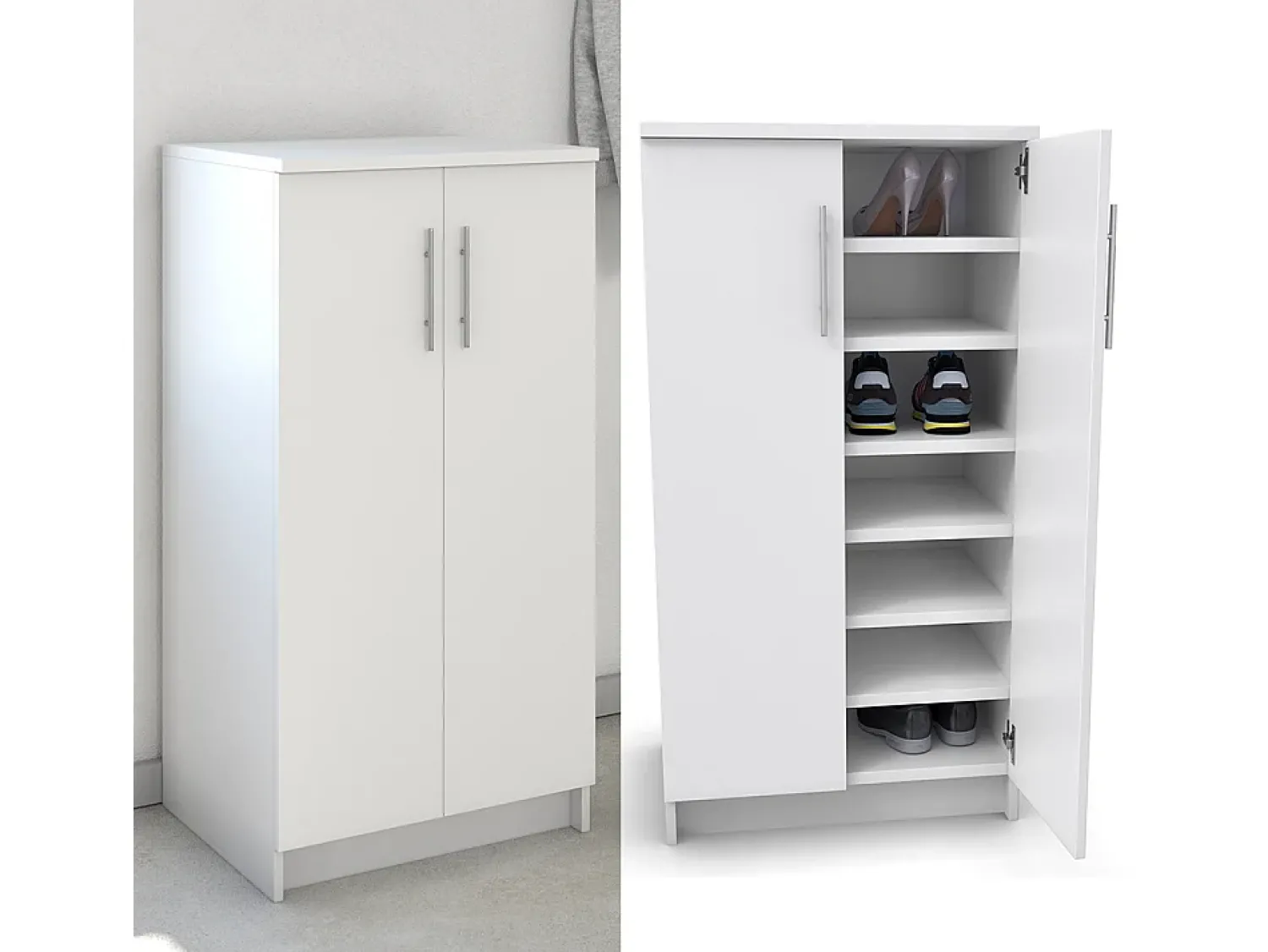Móvel De Arrumação|Sapateira|Vicco Sapateira 56x40x108 dalia Branco