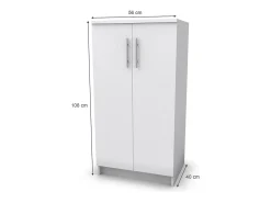 Móvel De Arrumação|Sapateira|Vicco Sapateira 56x40x108 dalia Branco