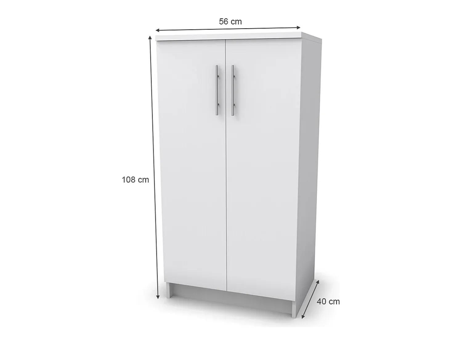 Móvel De Arrumação|Sapateira|Vicco Sapateira 56x40x108 dalia Branco