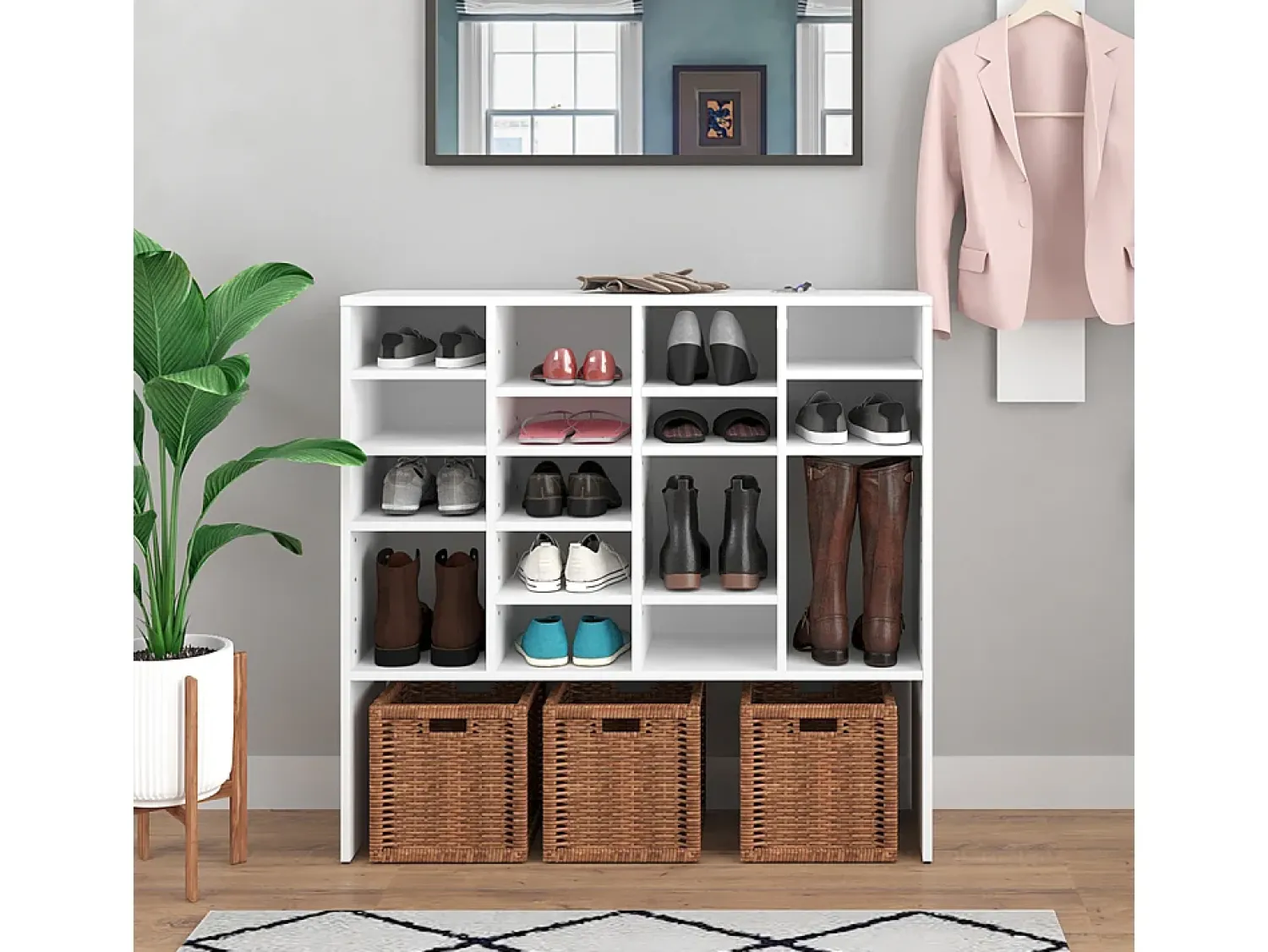 Móvel De Arrumação|Sapateira*Vicco Sapateira 104x33x99 hermia Branco