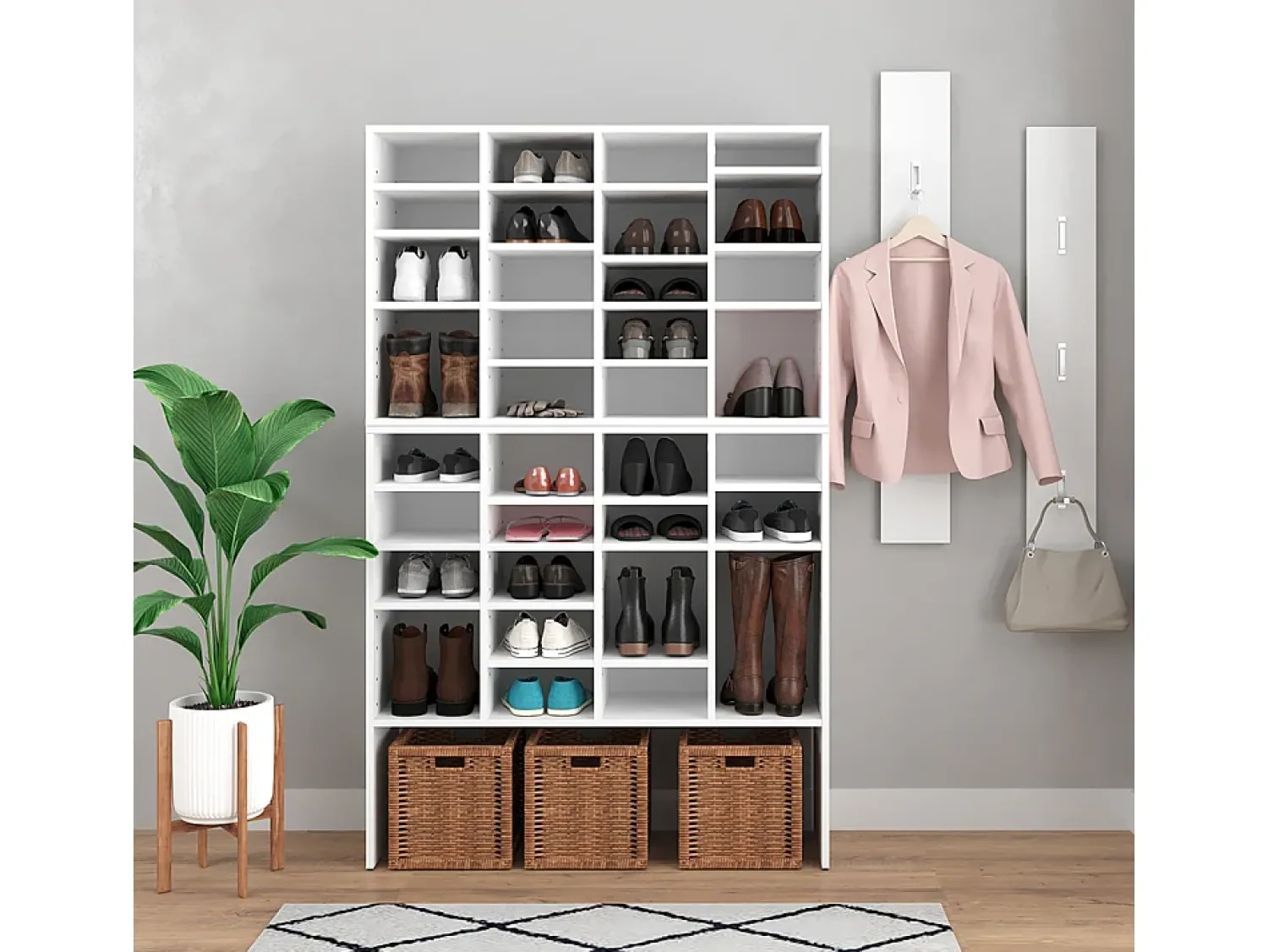 Móvel De Arrumação|Sapateira*Vicco Sapateira 104x33x99 hermia Branco
