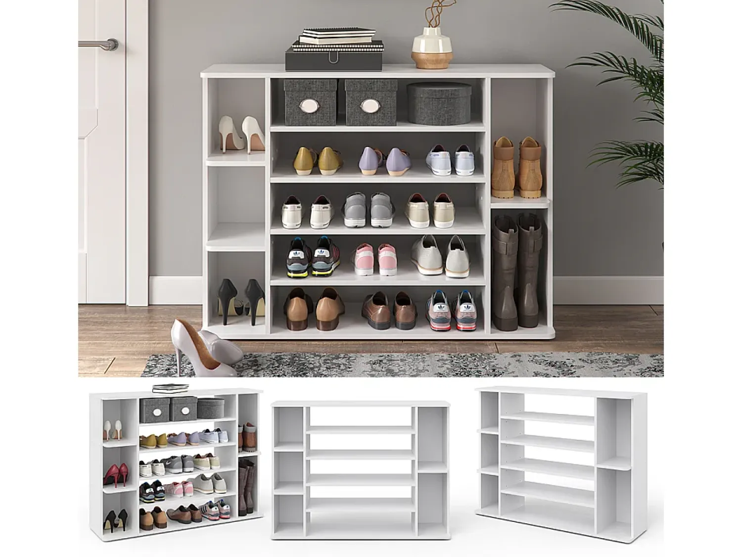 Móvel De Arrumação|Sapateira*Vicco Sapateira 116.2x30.1x87.4 levin Branco