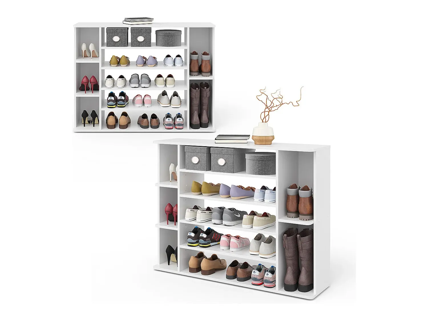 Móvel De Arrumação|Sapateira*Vicco Sapateira 116.2x30.1x87.4 levin Branco