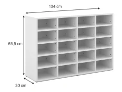 Vicco Sapateira 104x30x65.5 lysander^ Móvel De Arrumação|Sapateira