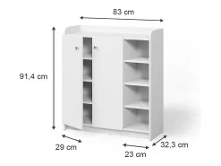 Móvel De Arrumação|Sapateira*Vicco Sapateira 83x32.3x91.4 moritz Branco